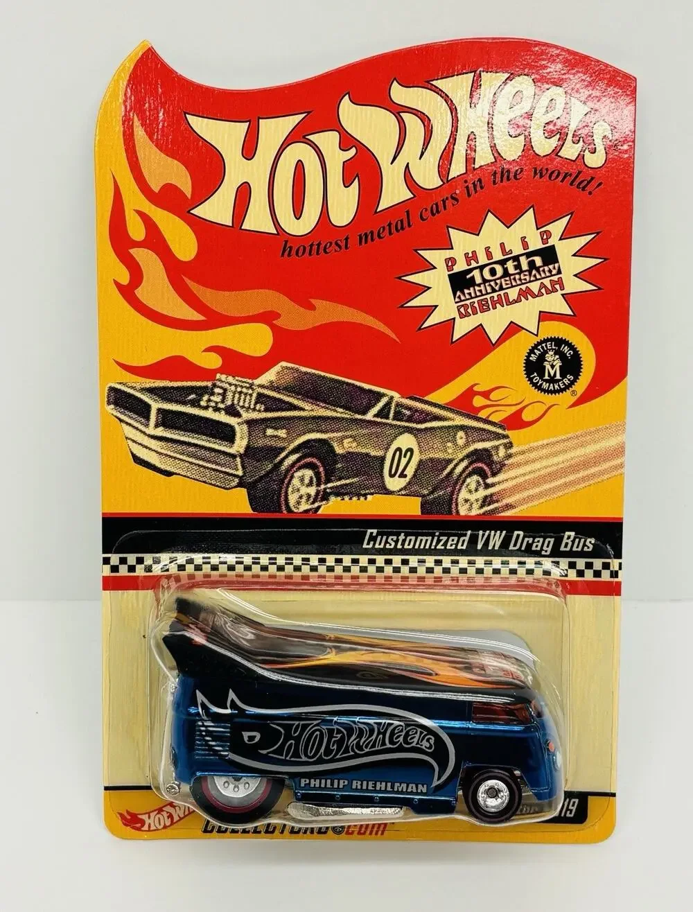 Hot Wheels Philip Riehlman Customized VW Drag Bus 10th Anniversary 8284/10000